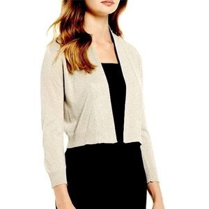 Calvin Klein Light Beige Open-Front Sweater